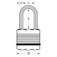 Titanový visací zámek M1EURDLF - Master Lock Excell - 45mm - Image 2