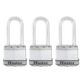 Set 3 ks titanových visacích zámků M1EURTRILH - Master Lock Excell - 45mm