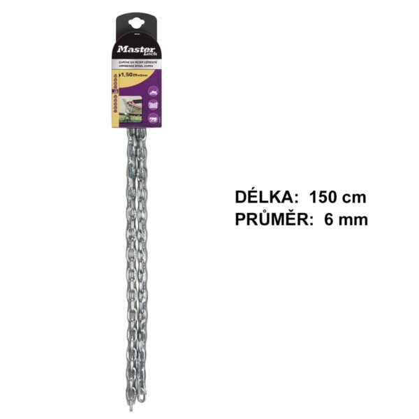 Řetěz Master Lock 8012EURD průměr 6 mm (1,5m) - Obrázek 5