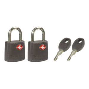 Visací zámek Master Lock TSA - šedý (2 ks / blistr)