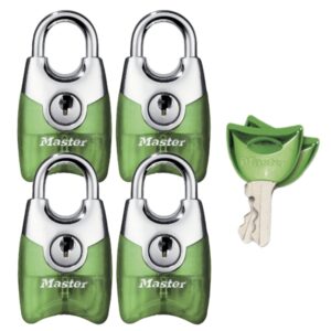 Visací zámek Master Lock Fusion 20 mm - zelený (4 ks / blistr)