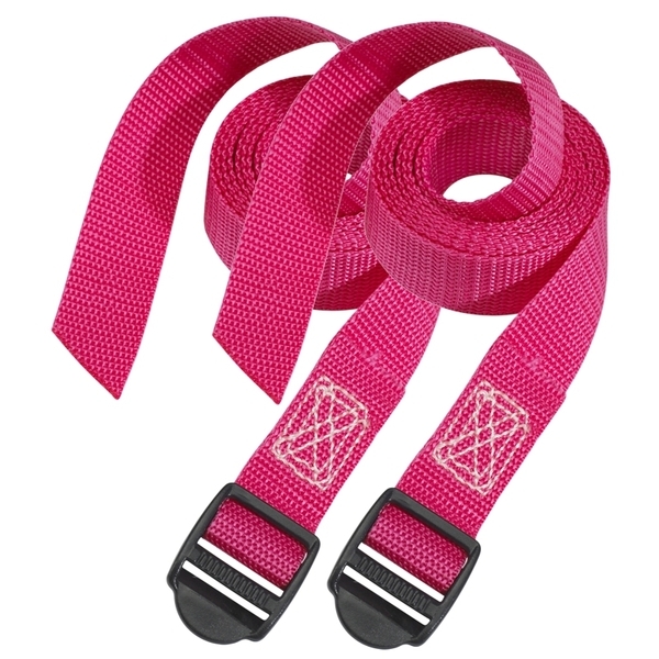 Upínací popruhy Master Lock - 250 cm (2 ks/blistr) - růžový