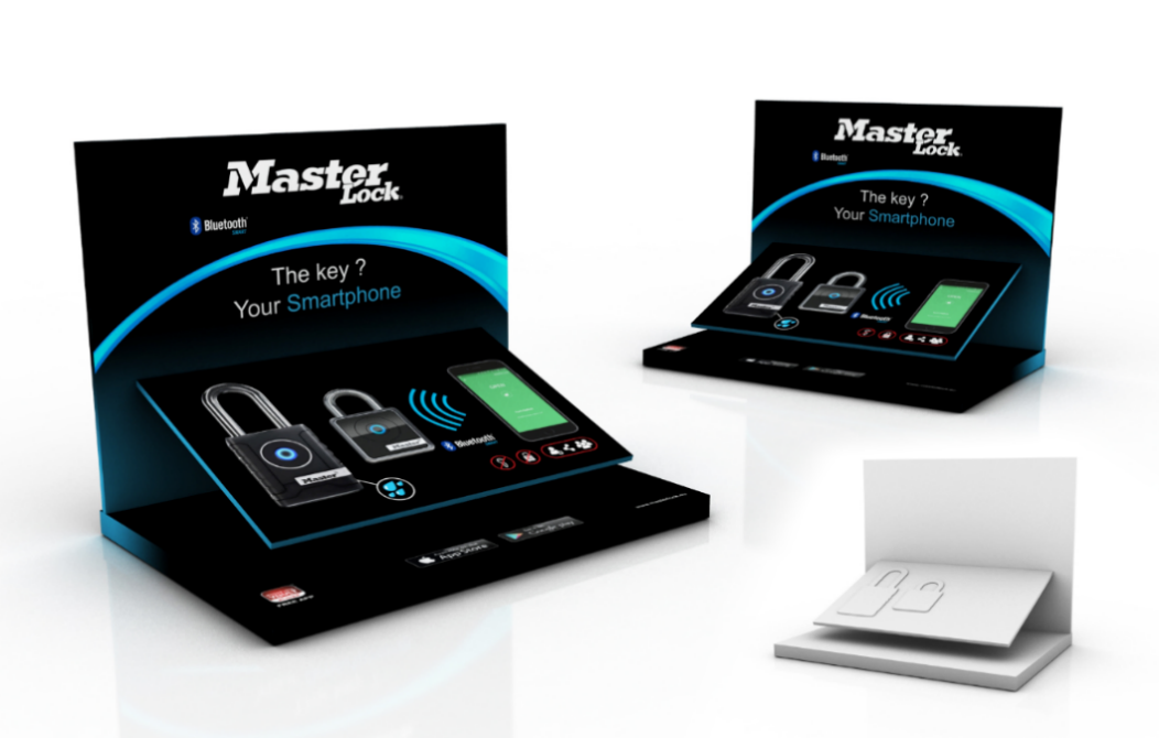 Demokit - ukázka visacích zámků Bluetooth 1459 (31 x 21 x 24)