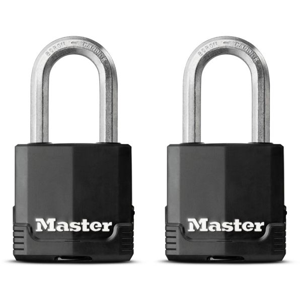 Visací zámek z vrstvené oceli  - Master Lock Excell - 48mm (2 ks / blistr)