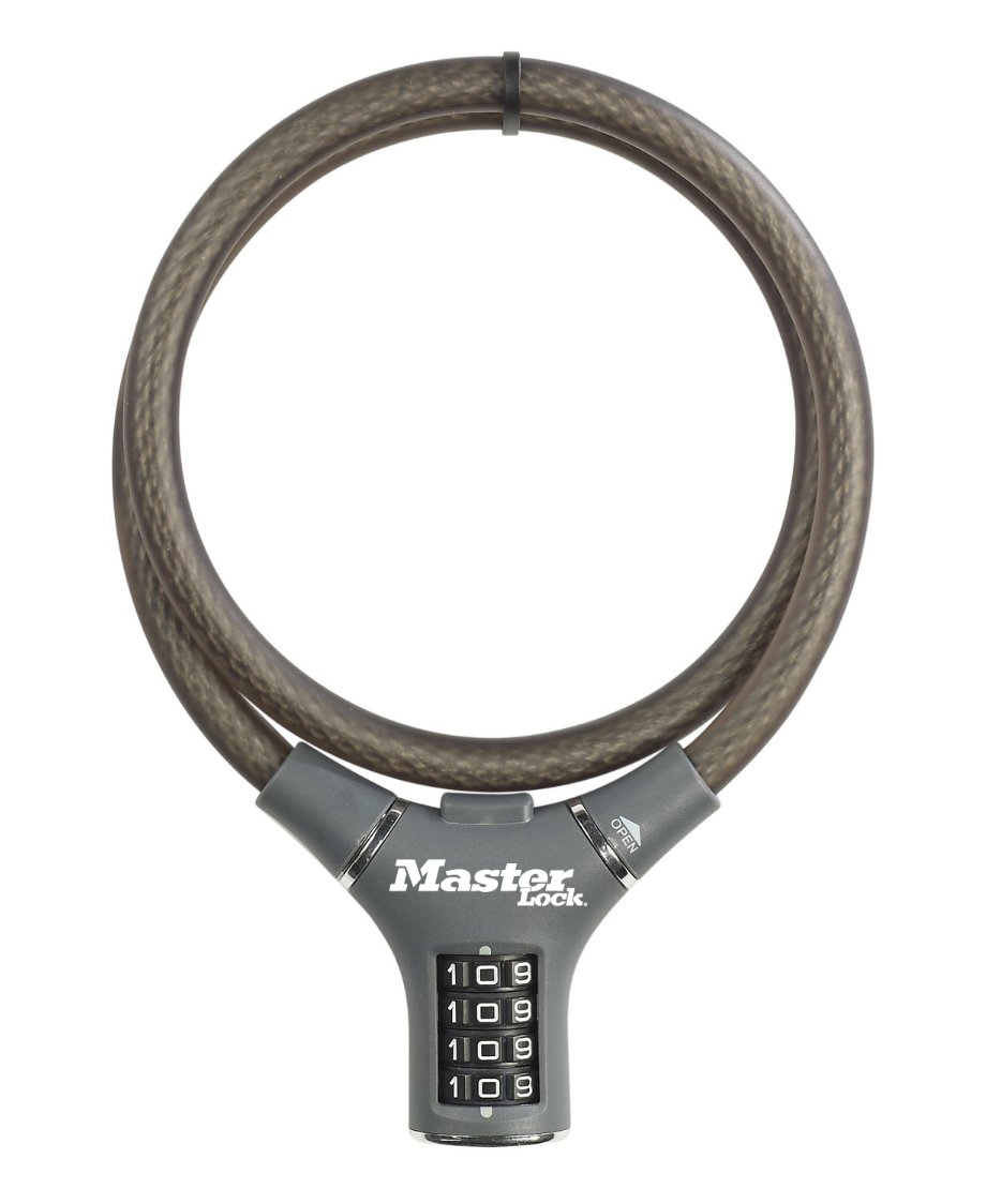 Ocelové kombinační lanko na kolo Master Lock 8229EURDPROCOL_grey