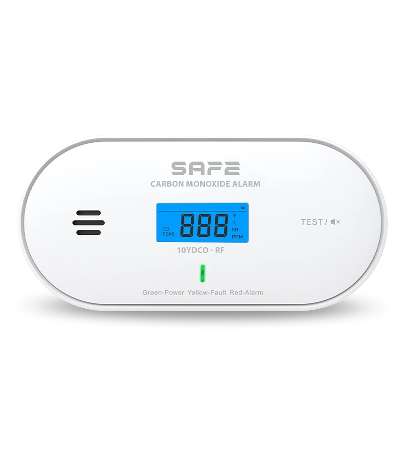 SAFE 10YDCO-RF - Bezdrátově propojitelný hlásič oxidu uhelnatého (CO) FireSafe